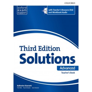 Книга для вчителя Solutions 3rd Edition Advanced Teachers book + Teachers Resource Disc