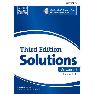 Книга для вчителя Solutions 3rd Edition Advanced Teachers book + Teachers Resource Disc заказать онлайн оптом Украина