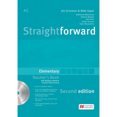 Книга для вчителя Straightforward 2nd Edition Elementary Teachers Book with eBook Pack ISBN 9781786327628 заказать онлайн оптом Украина