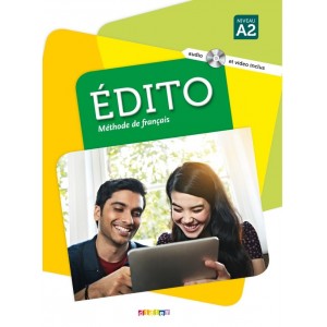 Книга Edito A2 Livre eleve + DVD-Rom (audio et video) ISBN 9782278083190