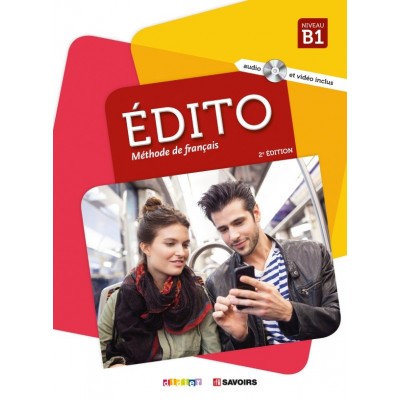 Книга Edito B1 Livre eleve + DVD-Rom (audio et video) Edition 2018 ISBN 9782278087730 замовити онлайн