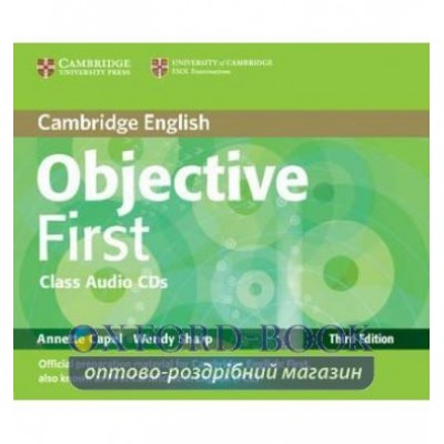Диск Objective First Third edition Class Audio CDs (2) Capel, A ISBN 9780521178815 замовити онлайн