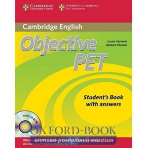 Objective PET 2nd Ed Self-study Pack (SB with answers with CD-ROM and Audio CDs (3)) Hashemi, L ISBN 9780521732727