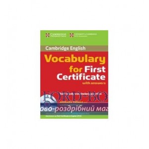 Словник Cambridge Vocabulary for First Certificate with Audio CD Matthews, L ISBN 9780521697996