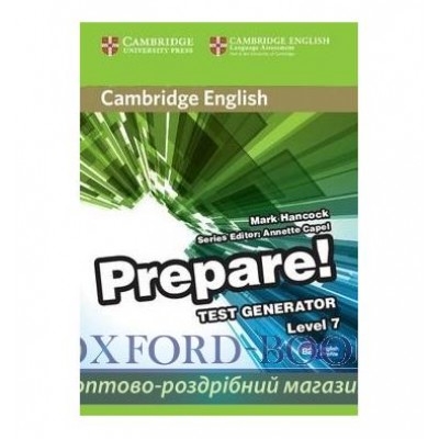 Тести Cambridge English Prepare! 7 Test Generator CD-ROM ISBN 9788490361849 замовити онлайн