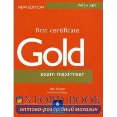 Книга FCE Gold New Exam Max + key ISBN 9780582429710 заказать онлайн оптом Украина