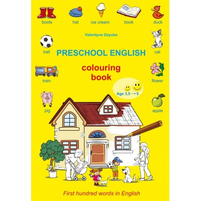 Preschool English Книга-розмальовка Перші 100 слів англійською замовити онлайн