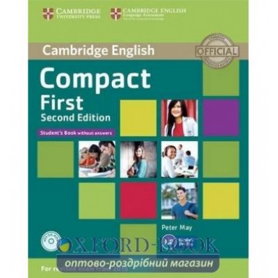 Підручник Compact First 2nd Edition Students Book without answers with CD-ROM ISBN 9781107428423 замовити онлайн