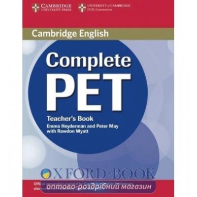 Книга для вчителя Complete PET Teachers Book ISBN 9780521741378 заказать онлайн оптом Украина