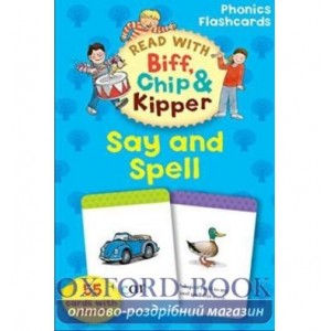 Картки Oxford Reading Tree Read with Biff, Chip and Kipper: Say and Spell Flashcards ISBN 9780198486664