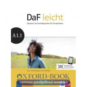 Підручник DaF leicht Kursbuch und Ubungsbuch A1.1 + DVD-R ISBN 9783126762502