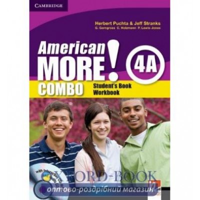 Підручник American More! Combo 4A Students Book+workbook with Audio CD&CD-ROM ISBN 9780521171601 заказать онлайн оптом Украина