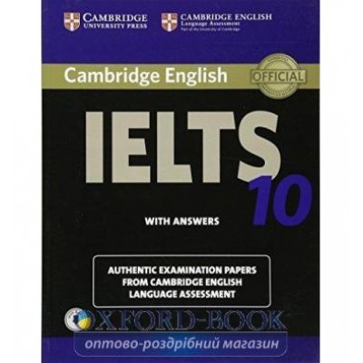 Книга Cambridge Practice Tests IELTS 10 with Downloadable Audio ISBN 9781107464438 замовити онлайн