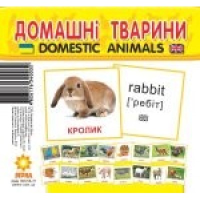 Міні-картки Домашні тварини заказать онлайн оптом Украина