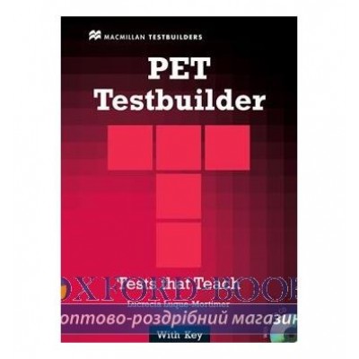 Книга Testbuilder PET with key & CD ISBN 9781405063012 замовити онлайн