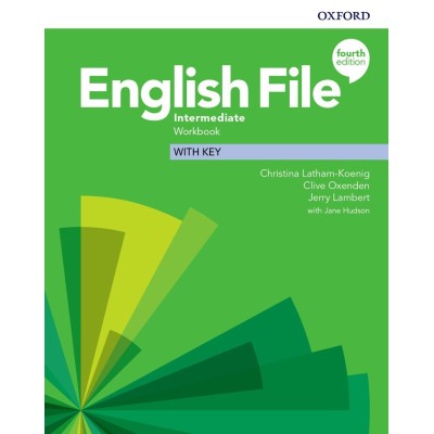 Робочий зошит English File 4th Edition Intermediate workbook with Key ISBN 9780194036108 заказать онлайн оптом Украина