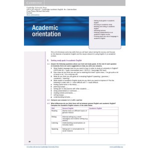 Підручник Cambridge Academic English B1+ Intermediate Students Book Thaine, C ISBN 9780521165198