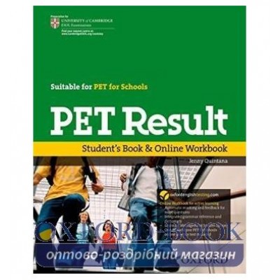 Підручник PET Result Students Book + Online Workbook ISBN 9780194817295 заказать онлайн оптом Украина
