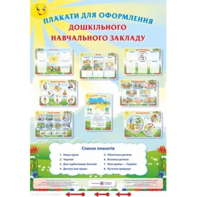 Плакати для оформлення дошкільного навчального закладу Косован О., Вітушинська Н. замовити онлайн