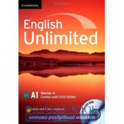 Підручник English Unlimited Combo Starter A Students Book+workbook with DVD-ROMs (2) Doff, A ISBN 9781107661349 замовити онлайн