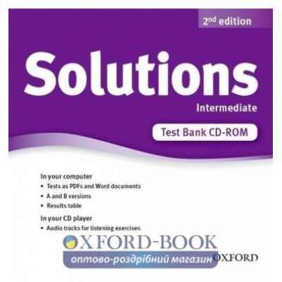 Тести Solutions 2nd Edition Intermediate Test CD-ROM ISBN 9780194553414 заказать онлайн оптом Украина