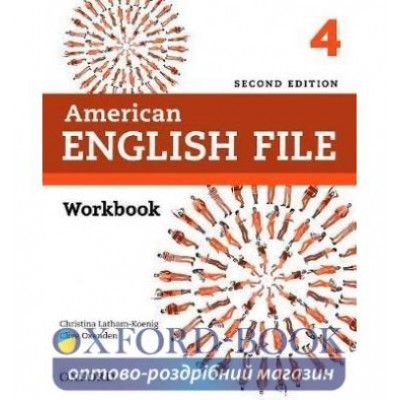 Книга American English File 2nd Edition 4 Workbook w/o key B2 Upper Intermediate ISBN 9780194776066 замовити онлайн