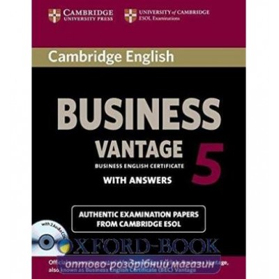 Підручник Cambridge English Business 5 Vantage Students Book with key and Audio CDs ISBN 9781107606937 заказать онлайн оптом Украина