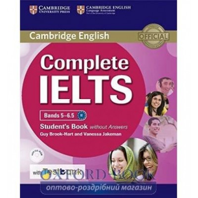 Підручник Complete IELTS Bands 5-6.5 Students Book without key with CD-ROM with Testbank ISBN 9781316602003 замовити онлайн