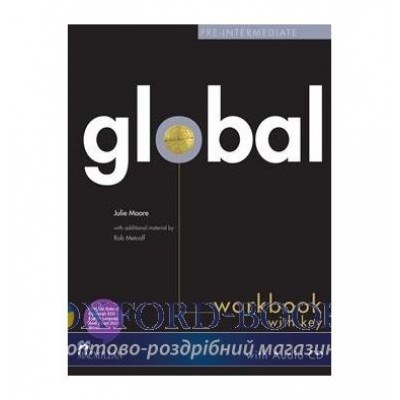 Робочий зошит Global Pre-Intermediate Workbook with key and Audio CD ISBN 9780230430242 замовити онлайн