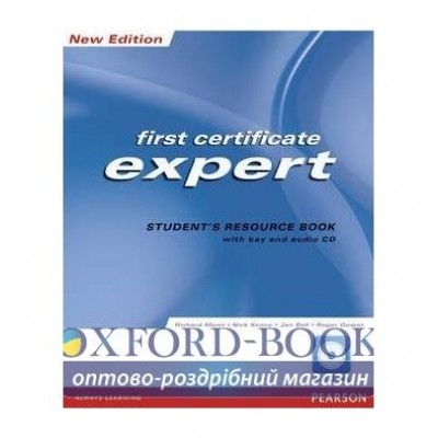 Робочий зошит FCE Expert New Workbook+key+CD ISBN 9781405880848 замовити онлайн