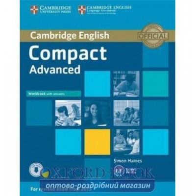 Робочий зошит Compact Advanced Workbook with key with Downloadable Audio ISBN 9781107417908 замовити онлайн