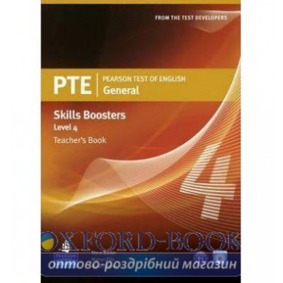 Книга для вчителя PTE Test of English General Skills Booster 4 Teachers book+CD Pack ISBN 9781408277959 заказать онлайн оптом Украина