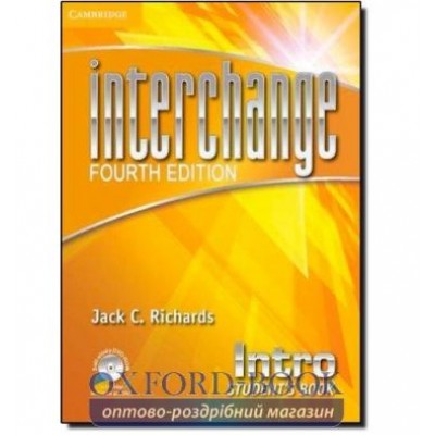 Підручник Interchange 4th Edition Intro Students Book with DVD-ROM Richards, J ISBN 9781107648661 замовити онлайн
