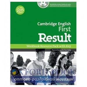 Робочий зошит Cambridge English First Result Workbook with key and MultiROM ISBN 9780194511803