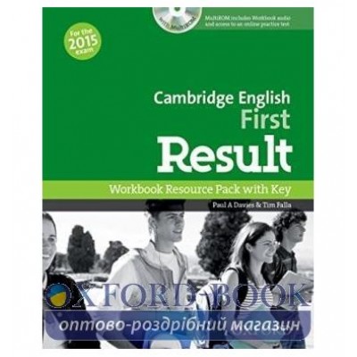 Робочий зошит Cambridge English First Result Workbook with key and MultiROM ISBN 9780194511803 замовити онлайн