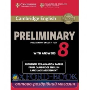 Книга Cambridge English Preliminary 8 Self-study Pack (SB with answers and Audio CDs (2)) ISBN 9781107675834