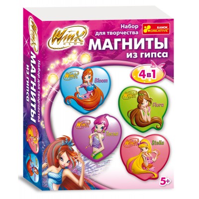 4003 Гіпс на магнітах Вінкс Блум,Флора, Техна (серце) заказать онлайн оптом Украина