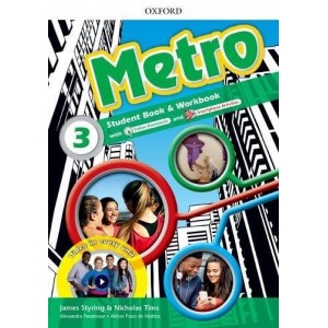 Підручник Metro 3 Students Book + Workbook Pack + Online Homework ISBN 9780194410373