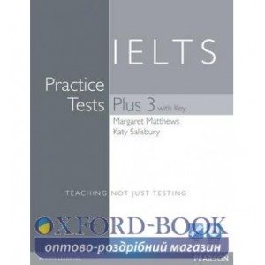 Підручник IELTS Practice Tests Plus 3 Student Book+Key+CD ISBN 9781408267905