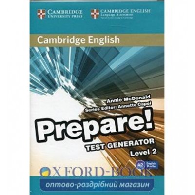 Тести Cambridge English Prepare! 2 Test Generator CD-ROM ISBN 9788490361733 замовити онлайн