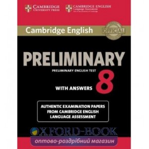 Підручник Cambridge English Preliminary 8 Students Book with key ISBN 9781107632233