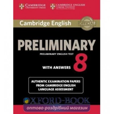 Підручник Cambridge English Preliminary 8 Students Book with key ISBN 9781107632233 замовити онлайн