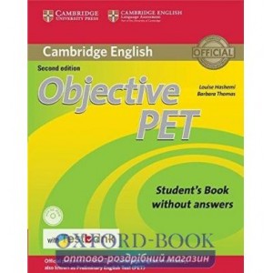 Підручник Objective PET 2nd Edition Students Book without key with CD-ROM with Testbank ISBN 9781316602515