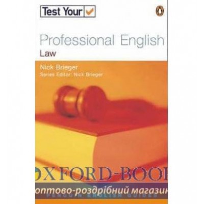 Книга Test Your Professional English: Law ISBN 9780582468986 замовити онлайн