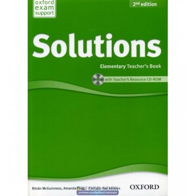 Книга для вчителя Solutions 2nd Edition Elementary teachers book with CD-ROM Falla, T ISBN 9780194553704 заказать онлайн оптом Украина