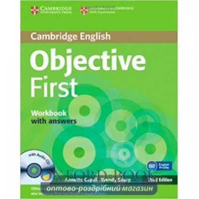 Робочий зошит Objective First Third edition Workbook with answers with Audio CD Capel, A ISBN 9780521178822 замовити онлайн