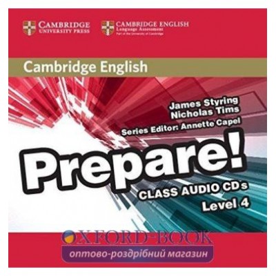 Диск Cambridge English Prepare! Level 4 Class Audio CDs (2) Styring, J ISBN 9780521180306 замовити онлайн