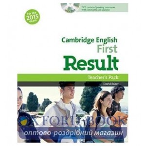 Книга для вчителя Cambridge English First Result Teachers Book with DVD ISBN 9780194511872