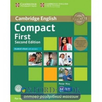 Підручник Compact First 2nd Edition Students Book Pack (SB with Answers with CD-ROM and Audio CDs (2)) May, P ISBN 9781107428454 заказать онлайн оптом Украина
