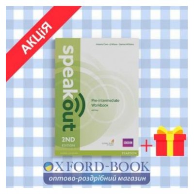 Робочий зошит SpeakOut 2nd Edition Pre-Intermediate workbook with Key ISBN 9781447976974 замовити онлайн